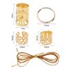 41pcs Dread Locks Dreadlocks Beads Metal Cuff Clips Hair Braid Tubes  Hair Jewelry