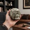 Halloween Totenkopf Figur, Höre Sie Sprich Kein Böses Skelettkopf Statue, Gotische Harz Heimdekoration für Schreibtisch, Bücherregal, Kaminsims, Tischplatte
