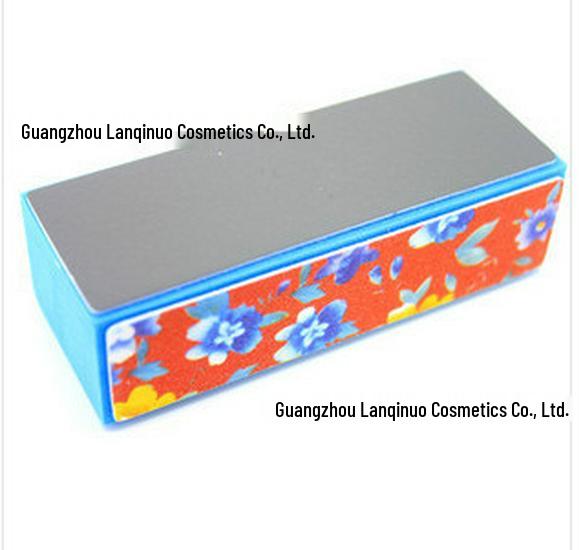 

Square Four-Sided Nail File Polishing Block – Flower Design