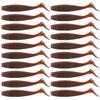 20 Pezzi Swimbait a Coda a Paletta Crankbait Soft Lures a Coda a T Wobbler Swimbait Artificiali per Acqua Dolce e Salata
