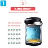 304 Stainless Steel Wired Electric Kettle Water Boiler and Warmer Anti-dry Power off Heating Large Capacity 750W 5L