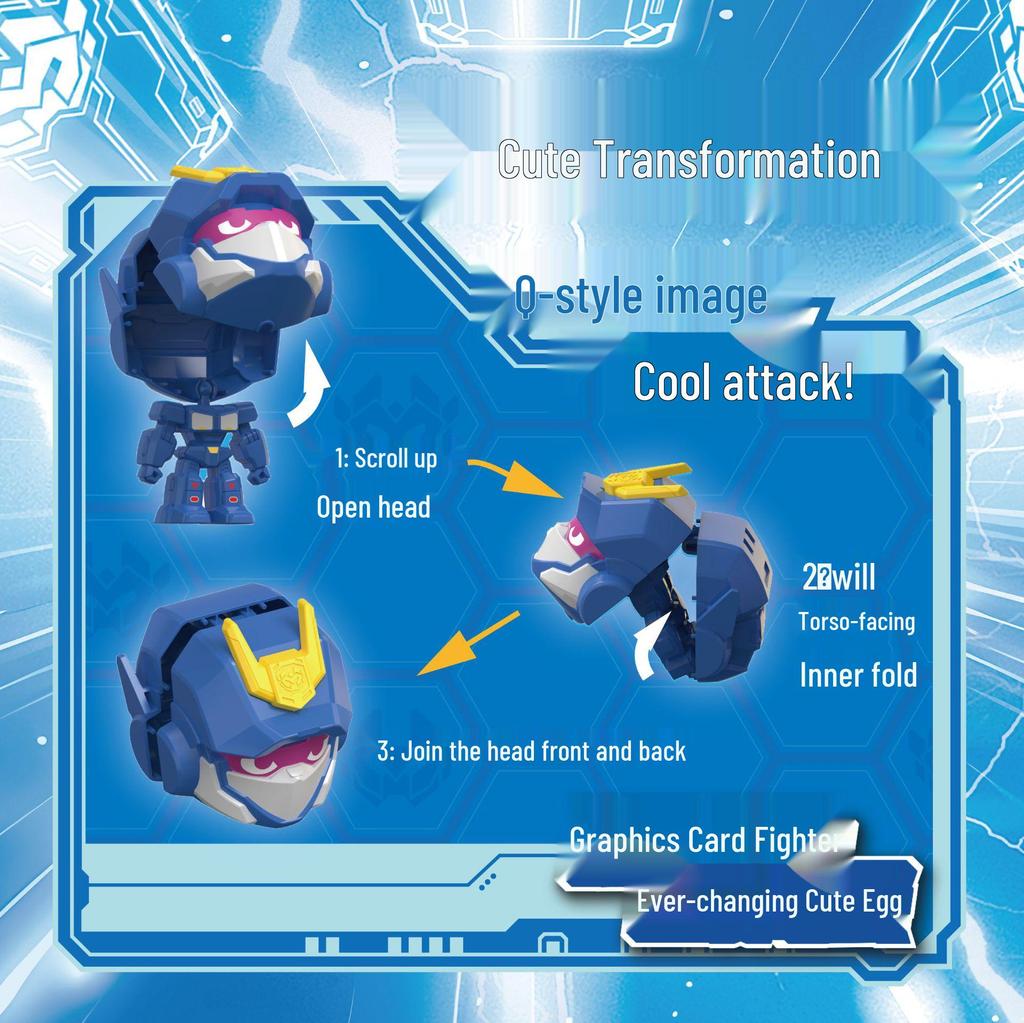 Transformace robota s velkou hlavou: Kiki Kaka Fighter 2 Sladkost pro děti