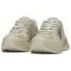 MLB New York Yankees Synthetic Leather Slip Resistant Abrasion Resistant Low Top Running Shoes Unisex Beige 3ARNSPL5N-50SAS