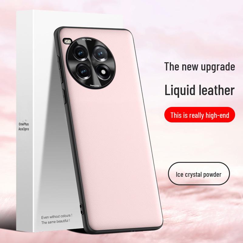 Чехол для телефона OnePlus Ace3pro Liquid Leather — защитный чехол от падения и обрастания — цельный дизайн OnePlus Ace 3 Pro Precision Glass Version
