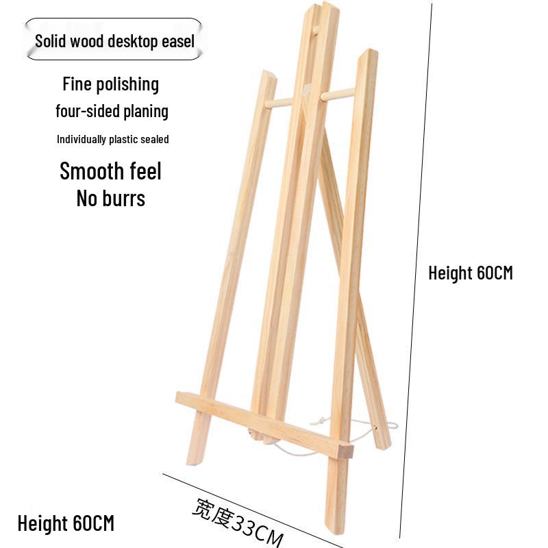 Mini Șevalet de Birou din Lemn pentru Cadru de Afișare Pictură în Ulei Numerotată pentru Copii