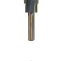 5-Piece Black & Yellow Pagoda Drill Bit Set with Triangular Handle and Straight Groove