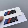 2PCS For BMW M ABS sticker sports badge fender body tail decoration bright black/dumb black/gray/silver/universal style