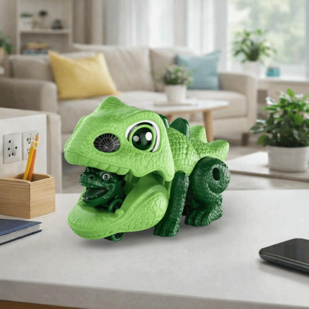 Inertial Rolling Dinosaur Launching Toy Simulation Model Sliding Dinosaur Car  Boys and Girls