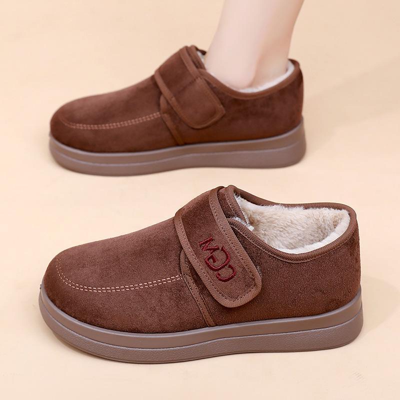 Sko dame vinter nye snøstøvler fleece tykkere varme dame bomullsstøvler avslappet og komfortabel mor sko allsidige damesko