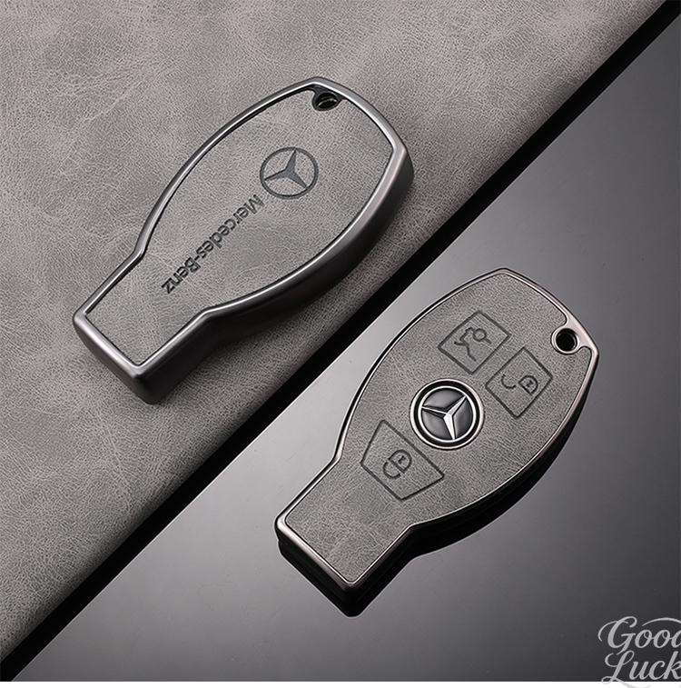YDC4   Car Zinc Alloy Key Case Shell Buckle Car Key Cover  For Mercedes Benz A C E S G Class GLC CLE CLA GLB GLS W177 Auto Accessory