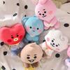 12-24cm B-T Cartoons Baby Pendant Plush keychain Toys Bangtan Boy Groups Peluches Cartoon Backpack Decoration Dolls Kid Gifts