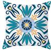 Exquisite Blue & Yellow pattern Double-sided Printed pillow cover Short plush Suitable living rooms bedrooms throw cushion cover