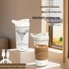 Rechargeable Electric Mixing Cup: Automatic Coffee, Protein, and Shake Mixer with Measuring Scale