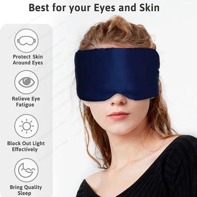 Augenklappe Schlafmaske für Augen Abdeckmaske Schlafhilfe Augenbeschattung Lichtblockierende Augenmaske Weich gepolstert Reise-Schlafhilfe für Augenmaske