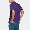 Adidas Originals Trefoil Tee Solid Color Logo Print Crew Neck T-Shirt Men Tops Purple IB3434
