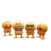 1pcs Springs Smiling Interior Decoration Accessories Various Funny Expression Dolls With Car Face Interesting Shake Yellow Funny
