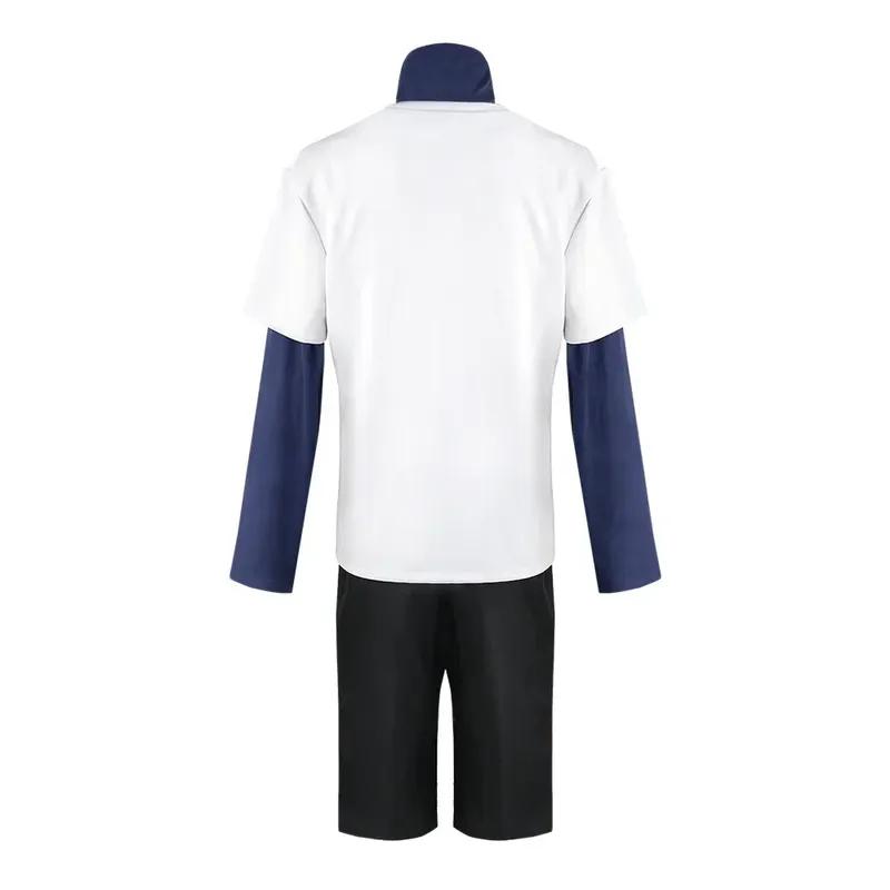 Hunter X Hunter Killua Zoldyck Cosplay Costume Number 99 Badge Halloween Christmas Party Cosplay Suit Shirt Short White Wig