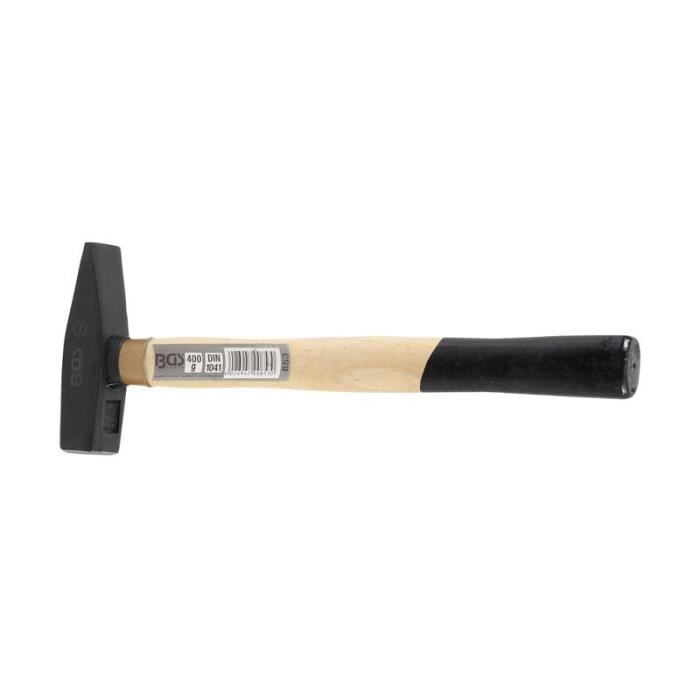 Marteau de mécanicien - BGS TECHNIC - 400 g - Poignée en bois - Tête laquée noire