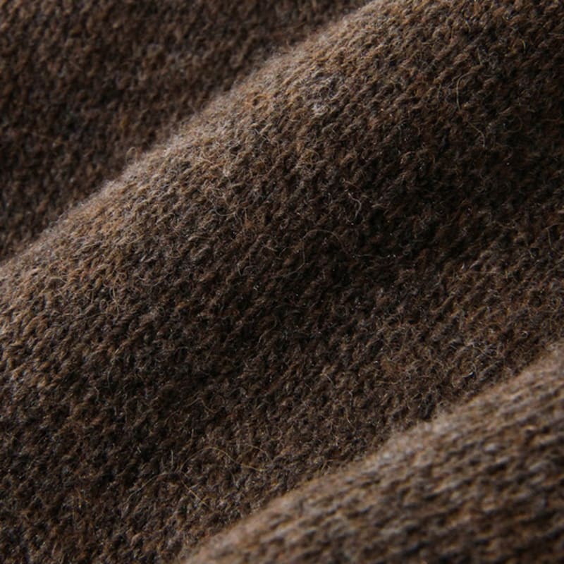 DIAMOND LAYLA Szalik z wełny alpaki i owczej Tessle M7 Prażony Kasztanowy Brąz