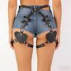 Punk Leather Thigh Harness Belt,Women Punk Belts PU Leather for Women, Waist Leg Garter for Party, Nightclub