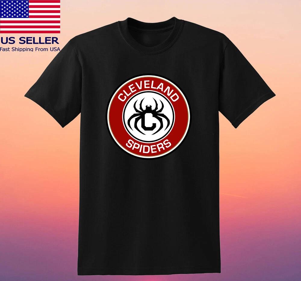 Бейсбол Cleveland Spiders Мужской Черный Размер S-5XL L