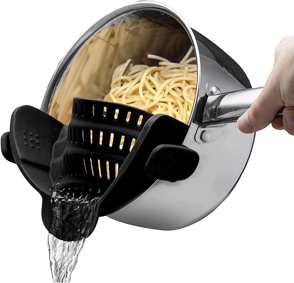 1Pc Adjustable Clip Strainer Pot StrainerOn Strainer For Pots Pans Bowls Kitchen Pot Strainer Vegetable Noodle Water Filter