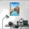 Venice Italy Travel Printed Poster Customized Wall Art Retro Vintage Metal Tin Signs for Home Bedroom Decoration Gaming House