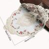 Vintage Lace Table Cloth Rose Embroidered Table Mat Pastoral European Style Wedding Party Dinner Table Decoration Rose Placemat