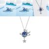 Fantasy Space Galaxy Pendant Chain With Zinc Alloy Material For Everyday Use