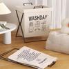 1Pc Large Capacity Dirty Clothes Basket Folding Storage Laundry Storage Box With Handle Foldable Storage Bag
