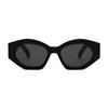 Celine Diagonal Sunglasses Shiny Black/Smoke Unisex Eyewear CL40238U-01A
