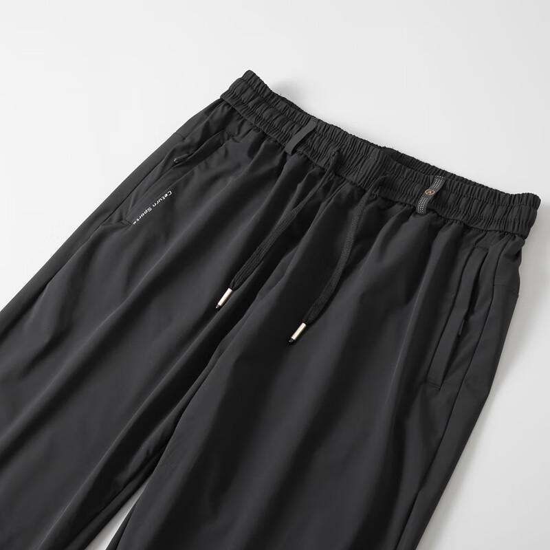 Men's Plus Size Ice Silk Loose Jogger Pants