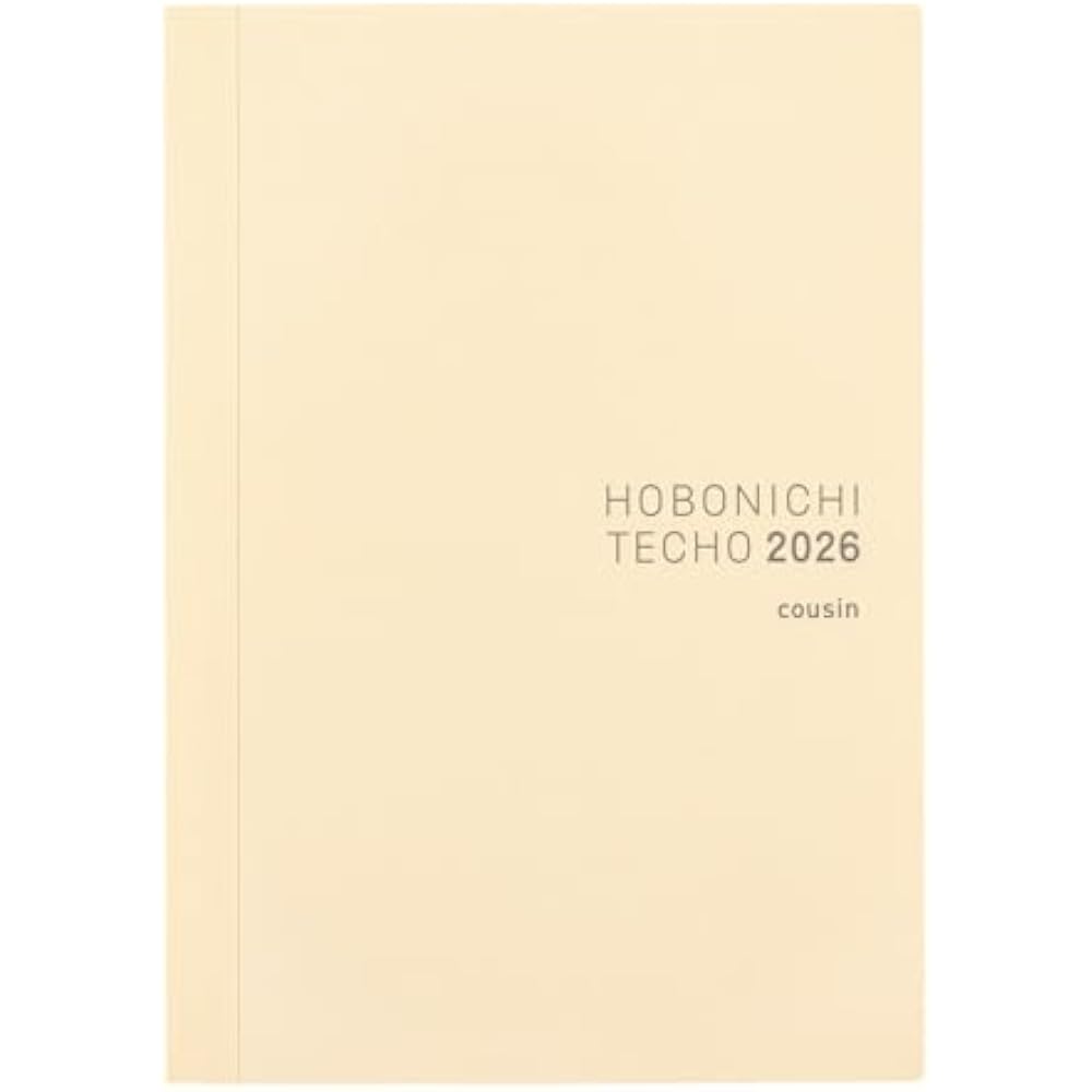 Hobonichi Notebook 2026 main unit Cousin [A5/1 day, 1 page/January, Monday start]