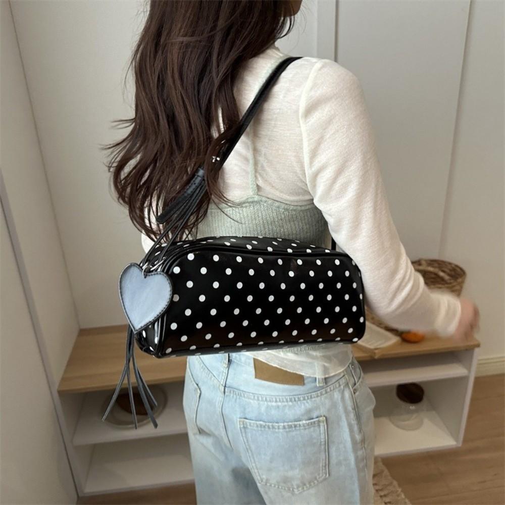 PU Leather Polka Dot Shoulder Bag Adjustable Straps Crossbody Bag New Tote Bag  Casual Wear
