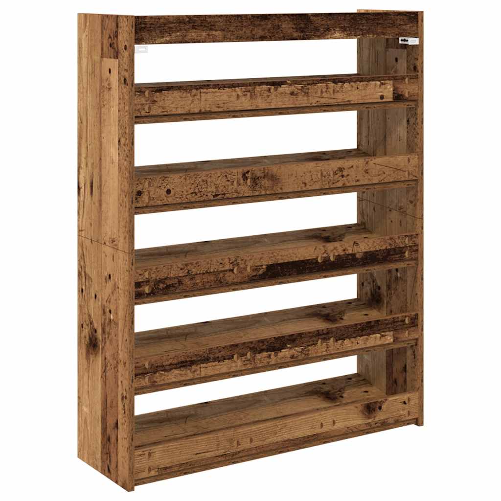 Vidaxl Scarpiera, Legno Vecchio, 80X25X100 Cm