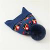Adjustable Ear Flaps Hat Warm Fleece Lining Knitted Beanie Cute Kids Winter Hat  Winter