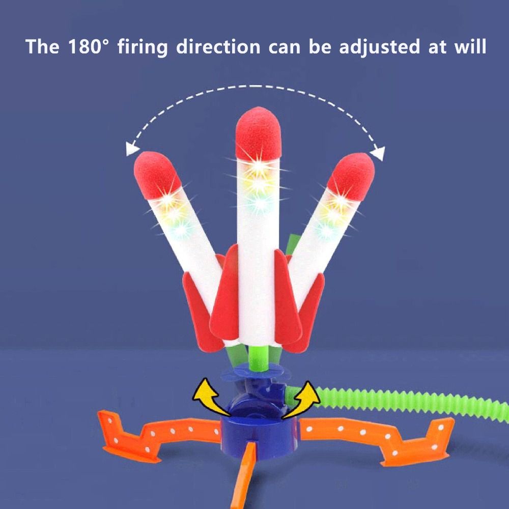 Pedal Games Foot Pedal Launcher Foot Pump Launcher Toys Soaring Rocket Pressed Rocket Launchers