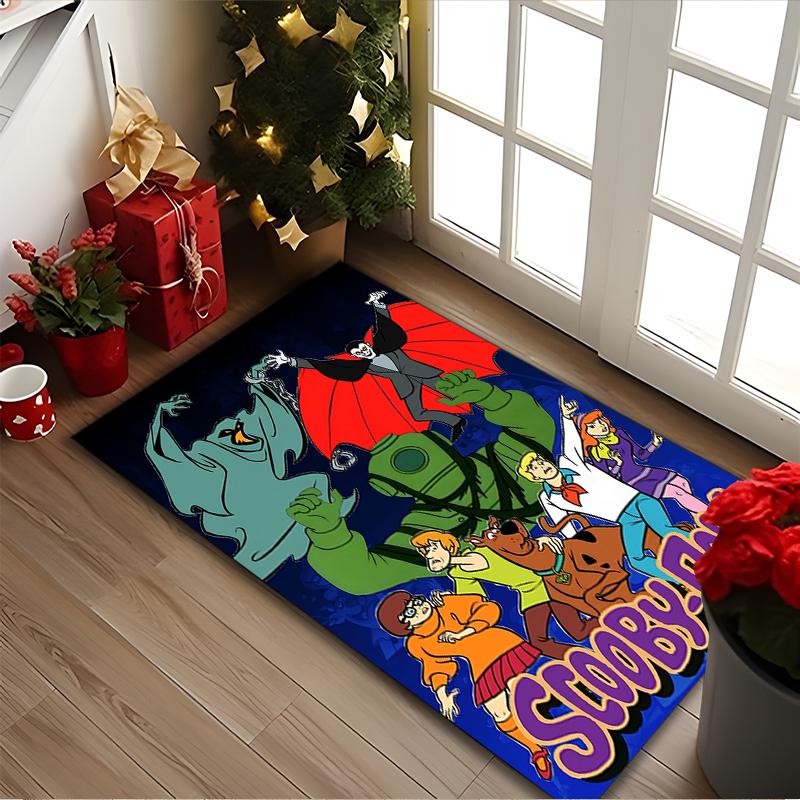 SCOOBY-DOO Carpet, Non-slip Office Chair Rug, Digital Print Home Area Rug, Unique Festival Decorations