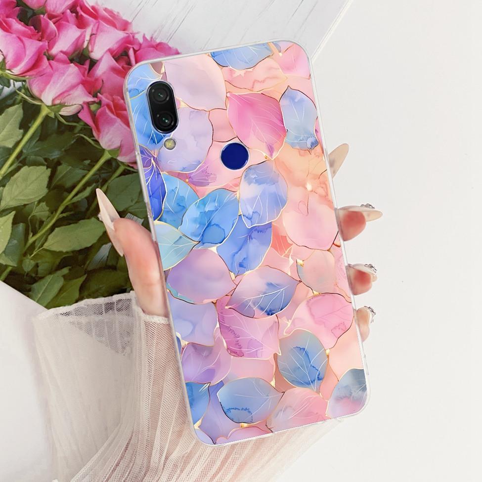 Case For Redmi 7 Cover Transparent Cute Cat Fashion Butterfly Funny Painted Casing M1810F6LI M1810F6LH M1810F6LG