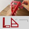 1Pc Woodworking Square Protractor Aluminum Alloy Miter Triangle Ruler High Precision Layout Measuring Tool for Engineer Carpenter