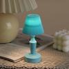 European Retro LED Night Lamp: Textured Small Desk or Bedside Decor with Palace Lantern Style