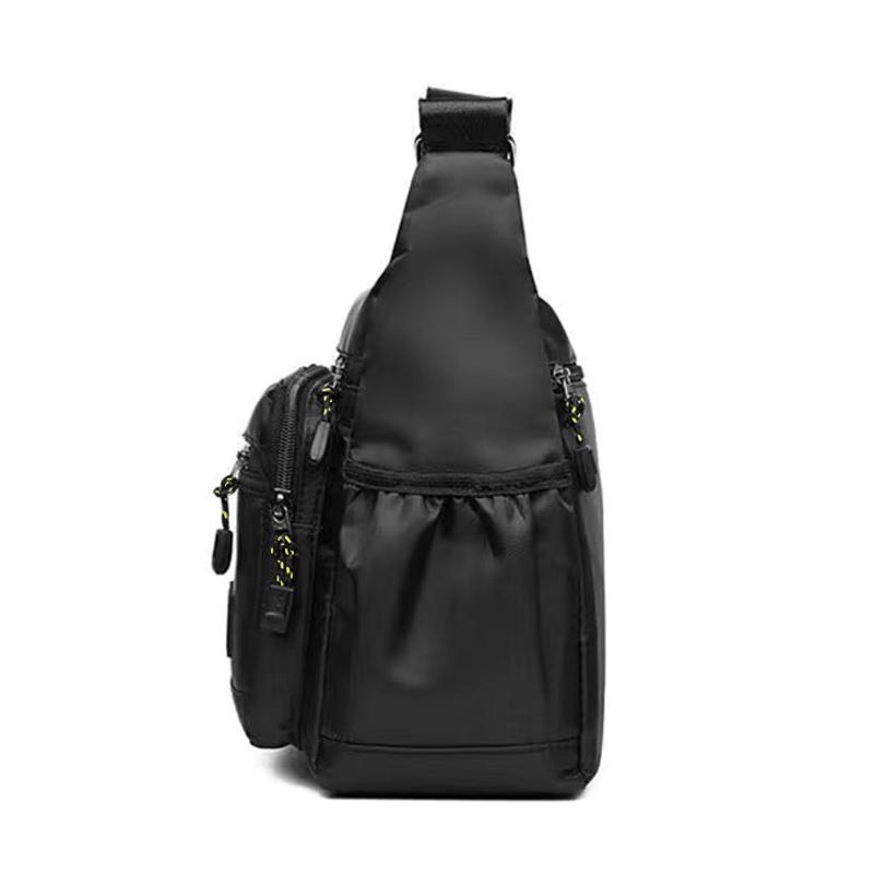Borsa a Tracolla Oxford Resistente all'Acqua Durevole per Uomo Tasche Multi-Zip Borsa a Messaggero Casual per Viaggi Quotidiani Lavoro