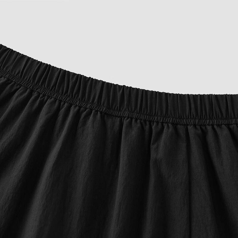 Semir Women's Bowknot Drawstring Elastic Waist A-Line Midi Skirt