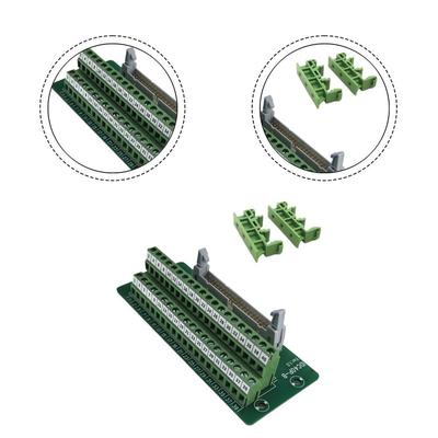 36V Terminal Block With Bracket IDC40P-B Connector DIN Rail Mounting For PLC Motor Control DIN Rail Mounting Connect Accessories