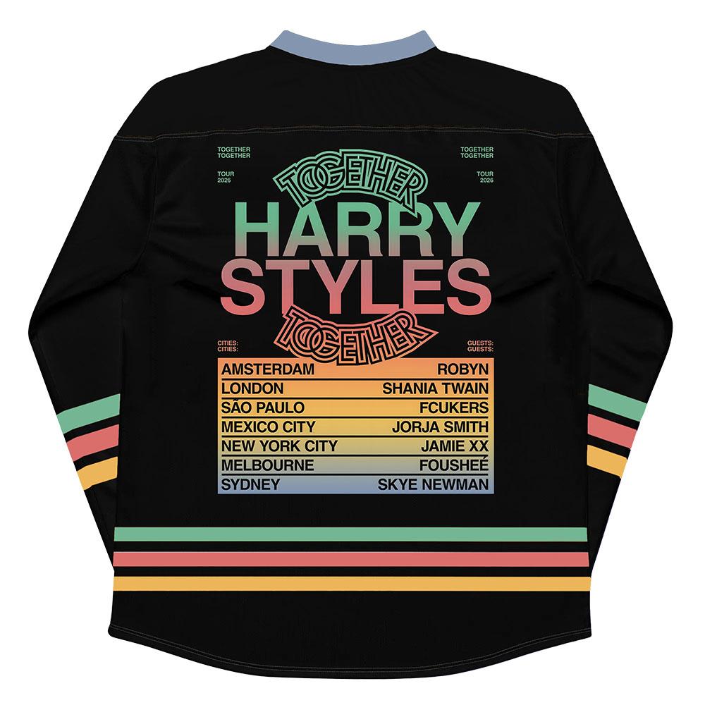 HarryStyles Tillsammans, Tillsammans Hockeytröjor Långärmad V-ringning Lös T-shirt Sångare Design 3D-tryck Unisex T-shirt Tee