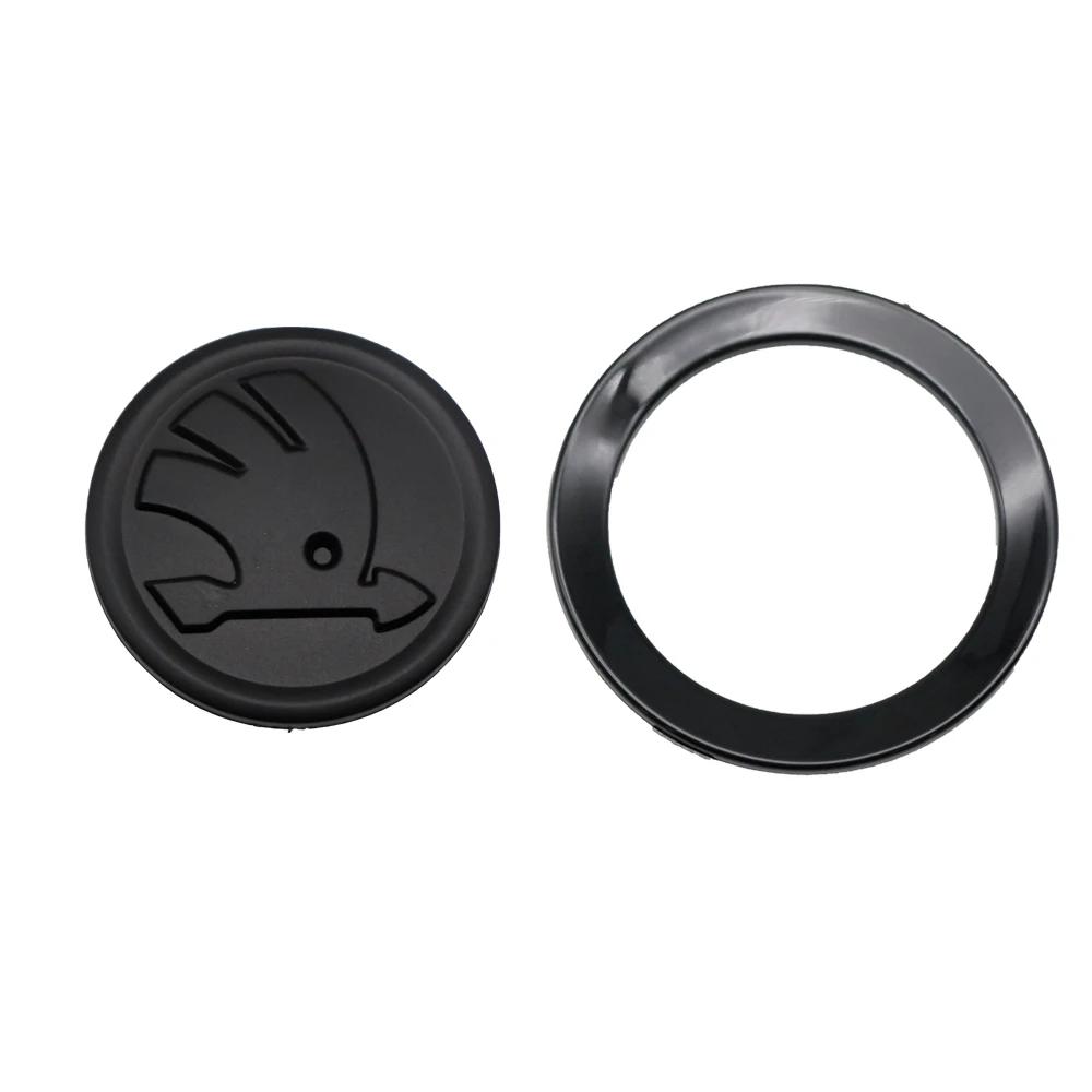 Car Steering Wheel Badge Emblem Sticker Auto Interior Accessories For Skoda Yeti Kodiaq Octavia Karoq Kamiq Fabia Rapid Superb