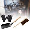 3PCS/SET Gloves Daily Necessities Iron Convenient Cleaning Kit Tidy Fireplace Tool Stove Brush Clean Iron Shovel