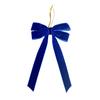 Velvet Bow Decorations Ribbon Xmas Pendant, Christmas Tree Flannel Ornament, Elegant Holiday Home Accents Decorative Retro Style Hanging Pendant