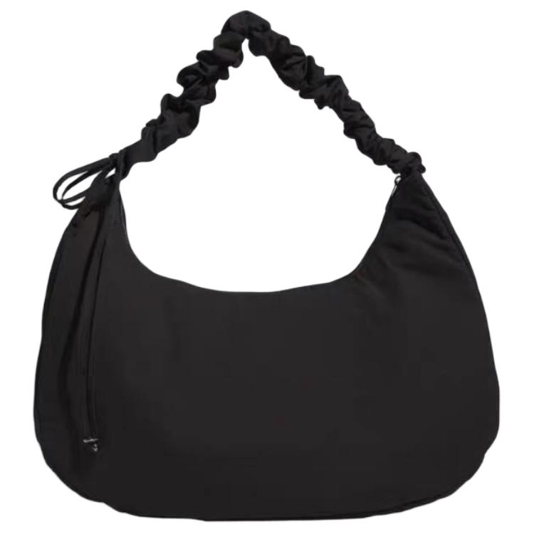 adidas Borsa a Nuvola con Logo Trefoil Originals Borsa a Spalla Unisex Nera JP0146