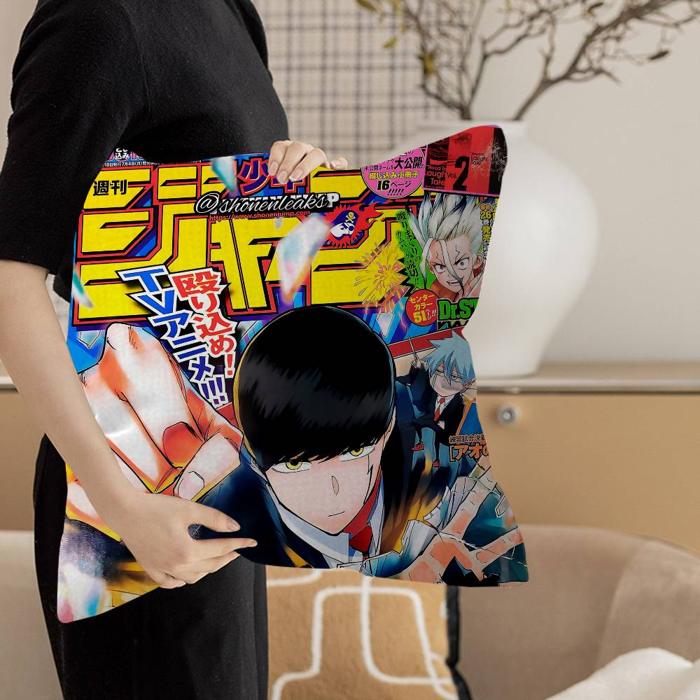 Mashle Magic And Muscles Mash Anime Pillow Cover Design Cushion Cover Decor Holiday Decorati